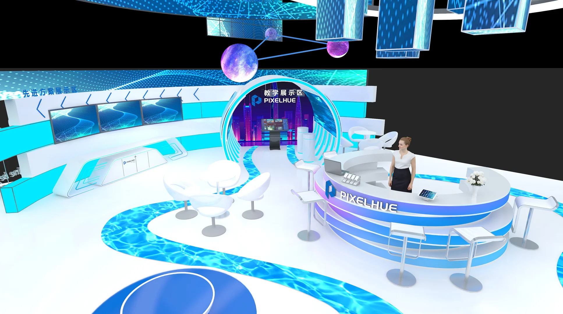 一个很酷的展览设计！！！