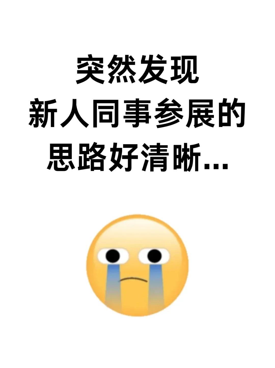 突然发现新人同事参展思路好清晰...