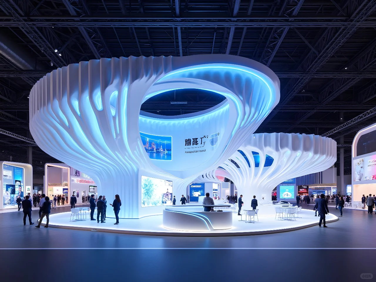 展览设计 FLUX AI生成