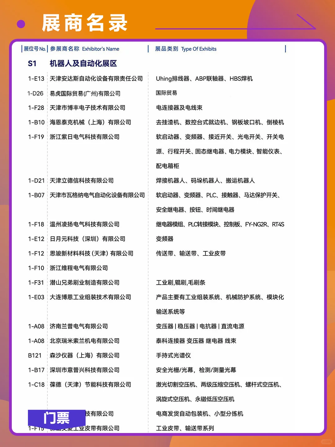 天津工博会-展商名录公布！