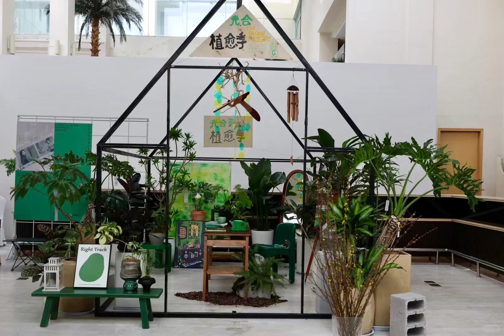 在三线小城做影展,那些好拍的绿色系场布