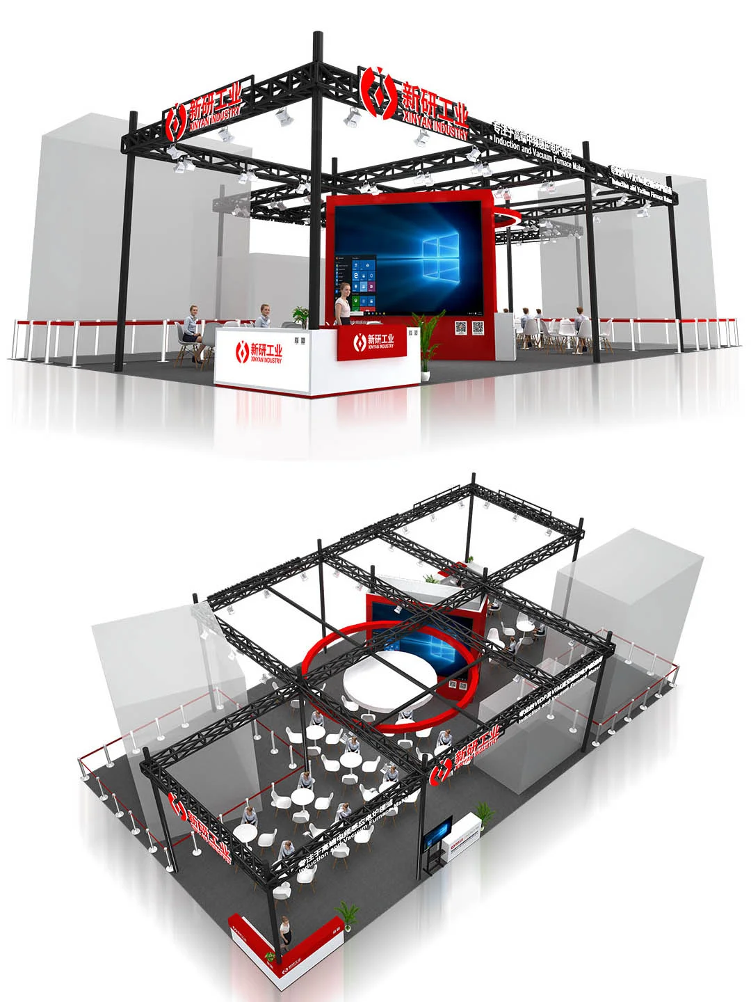 两百多平的展会长什么样呢？带大家看看