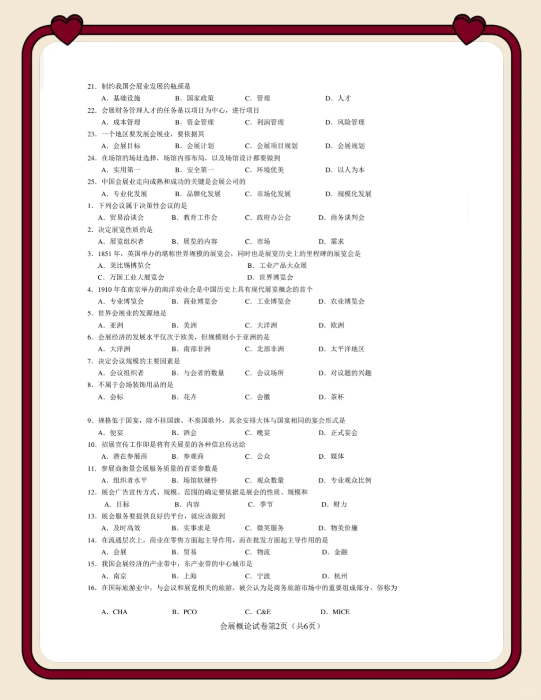 会展概论|重点笔记?