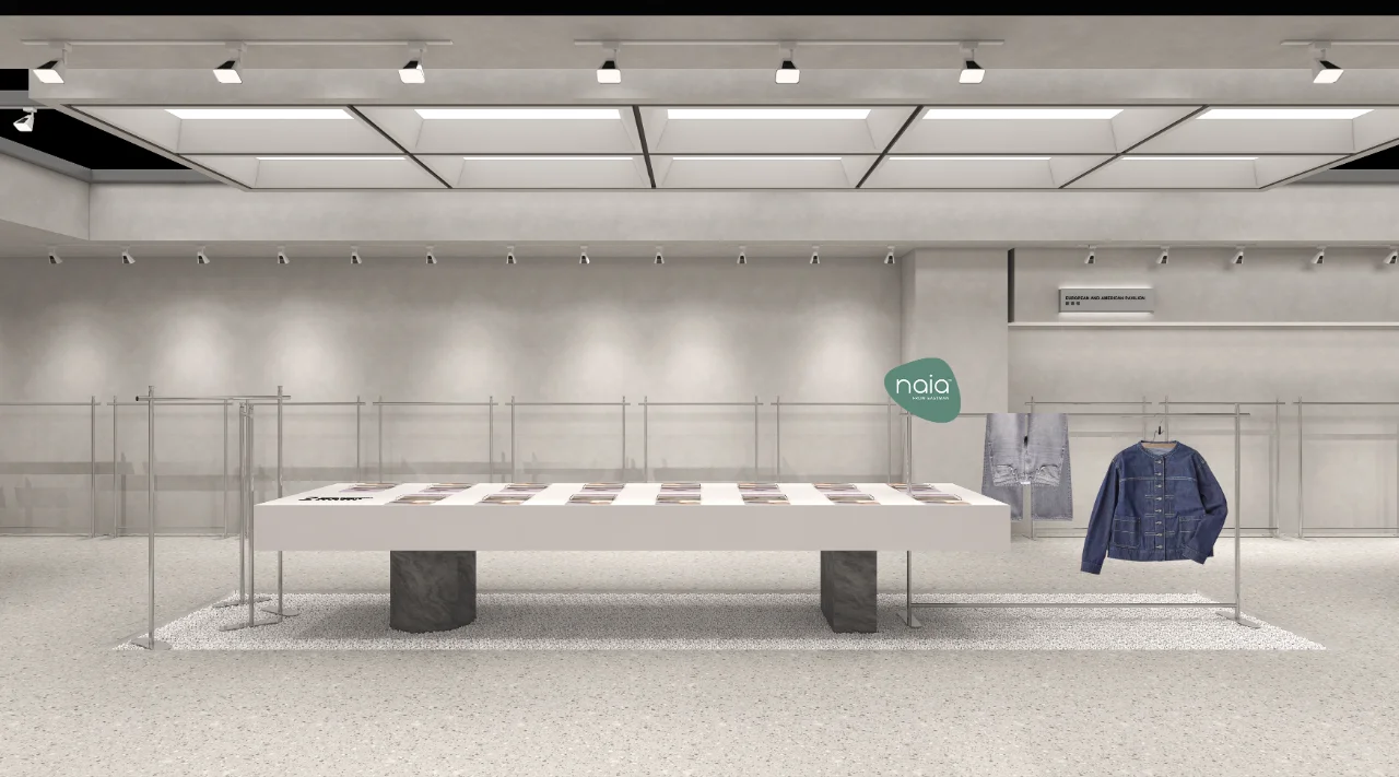 上海面料辅饰展-“木与新奇”构建展台细腻