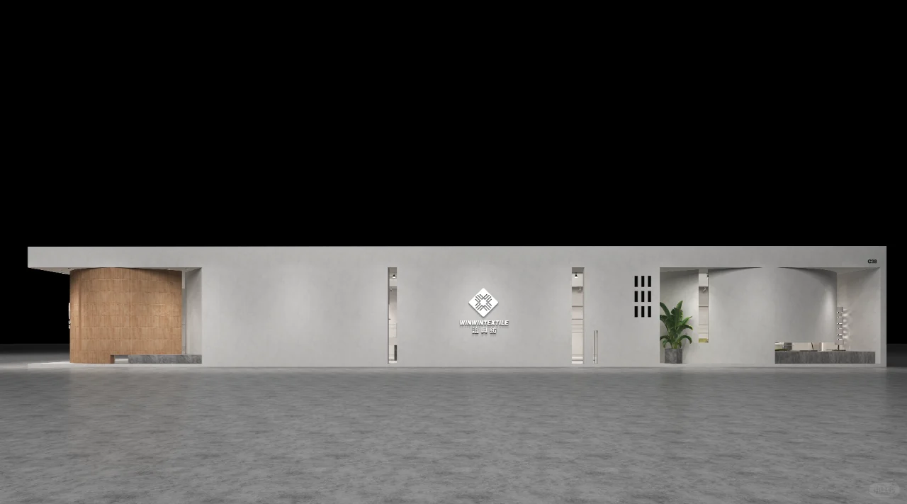 上海面料辅饰展-“木与新奇”构建展台细腻