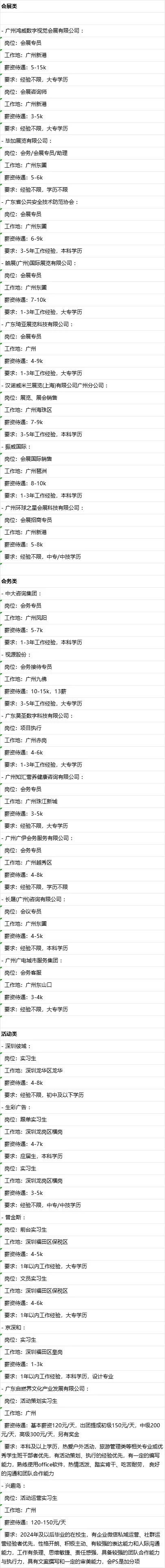 专业干货｜会展专业有哪些工作✨第十波