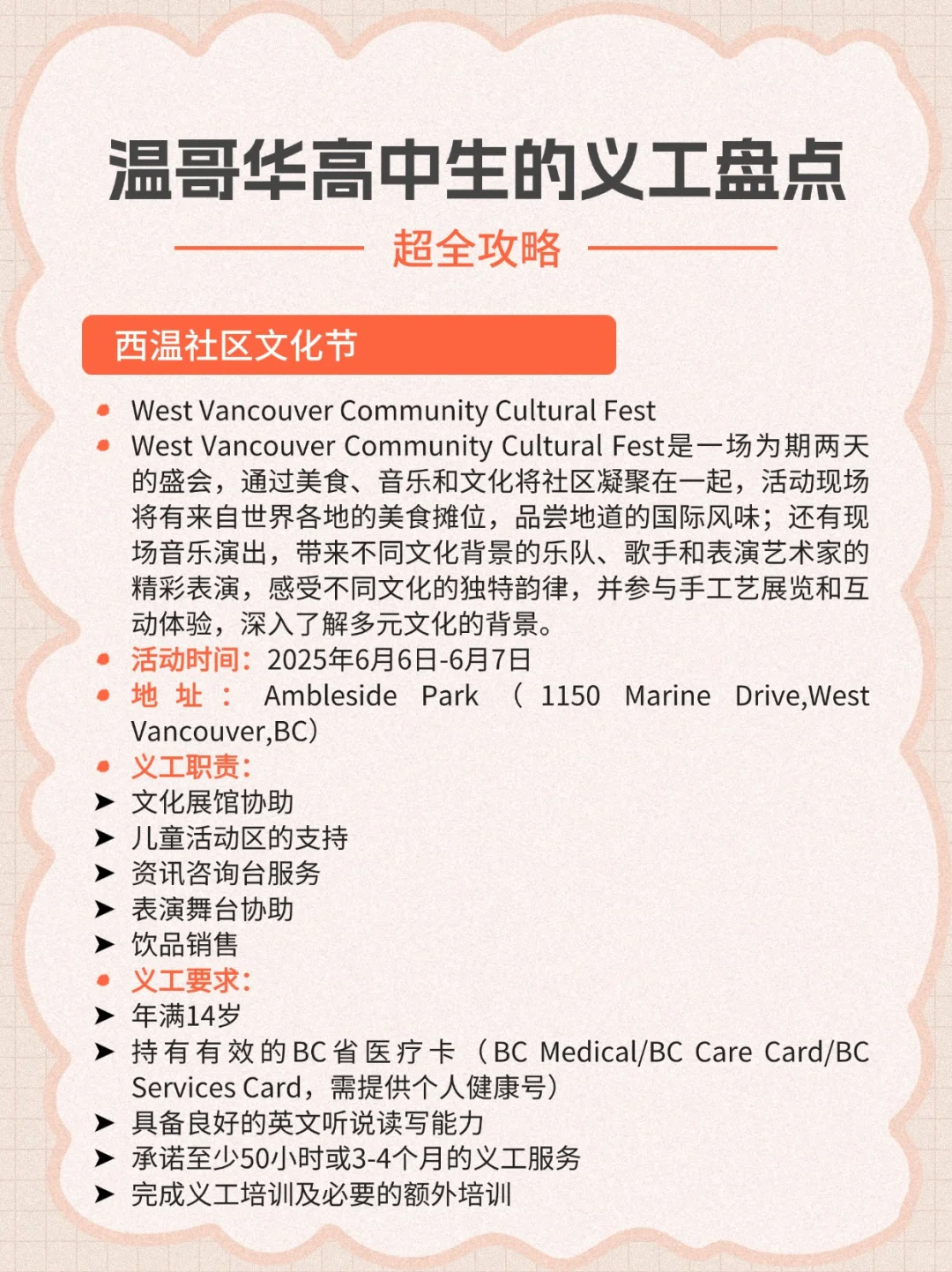 11个适合温哥华高中生的义工盘点?太全啦