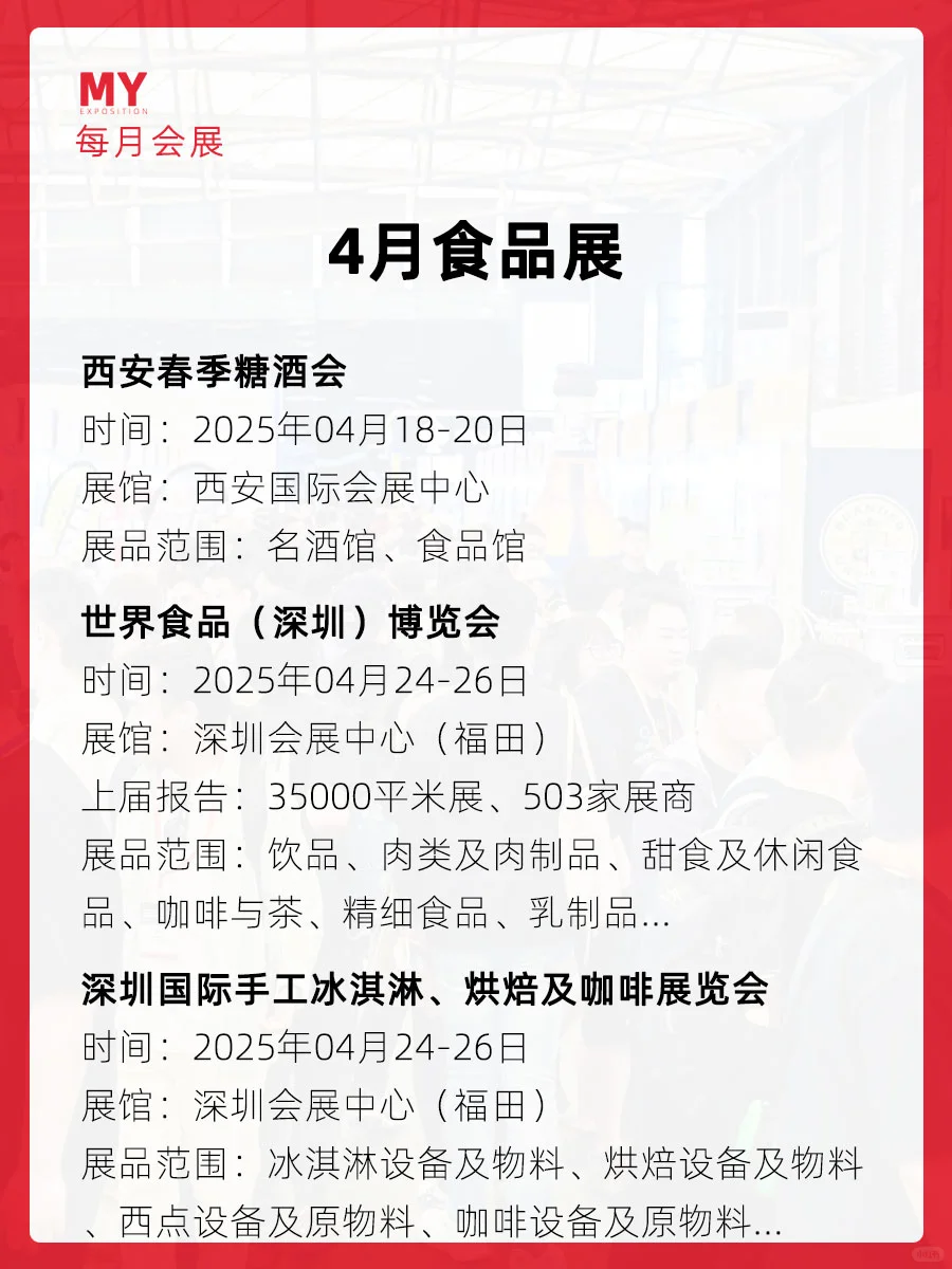 展会盘点｜2025年4月全国食品展