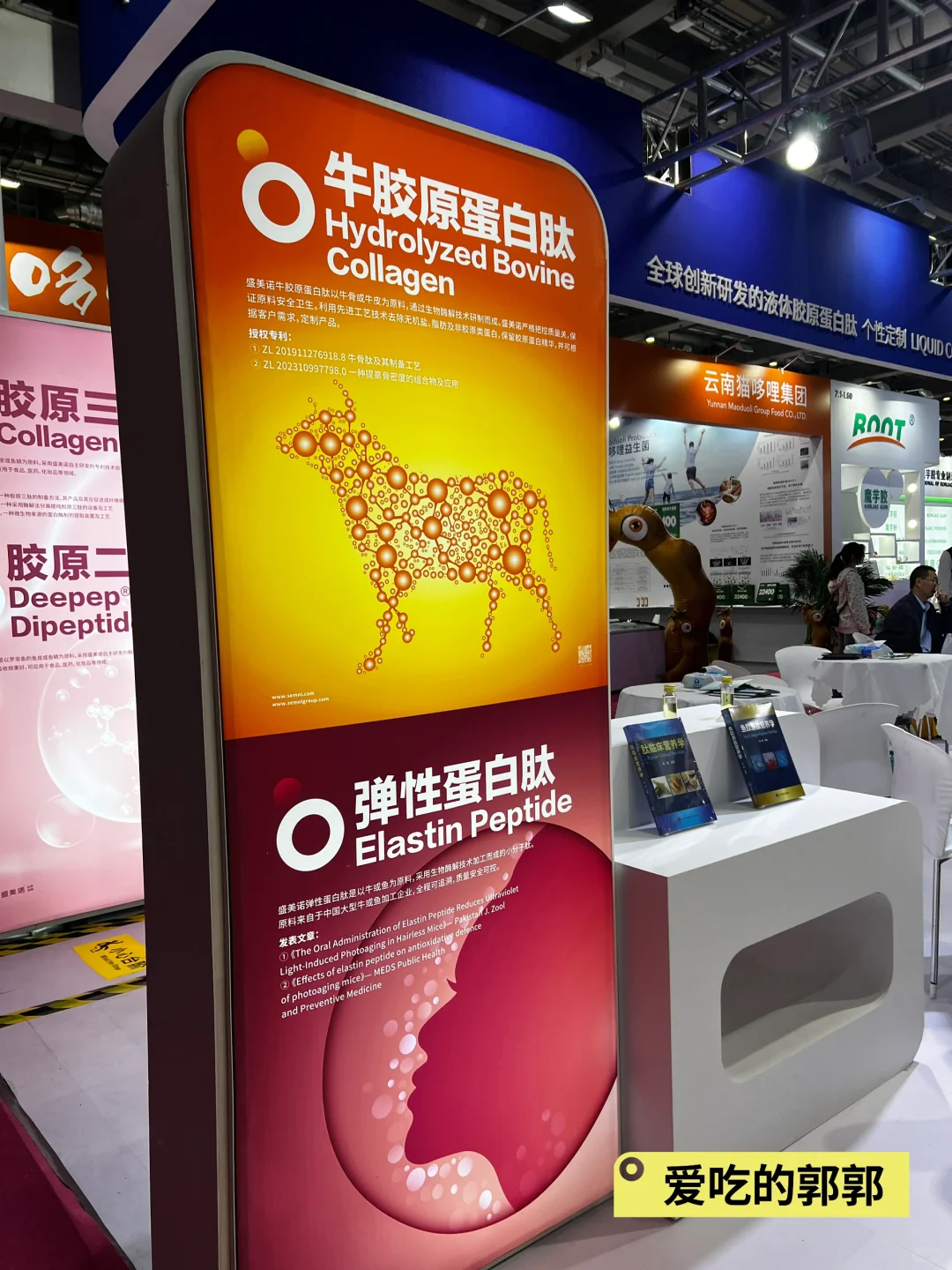 郭郭逛食品原料FIC展会中…