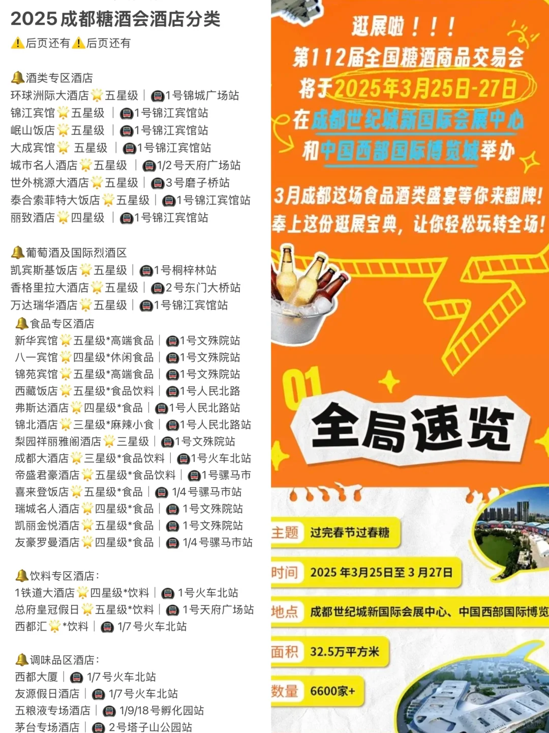 成都糖酒会公攻略来了