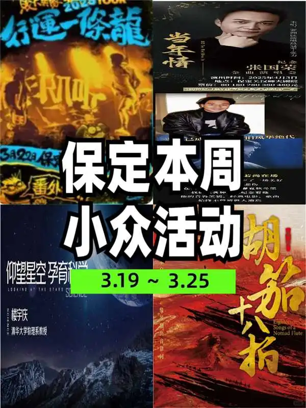 保定|本周不容错过的N场小众活动❗