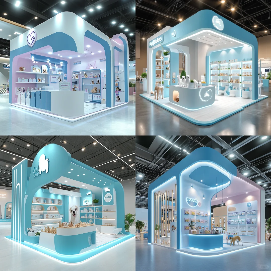 045｜挑战100天100套展台案例｜宠物用品展位
