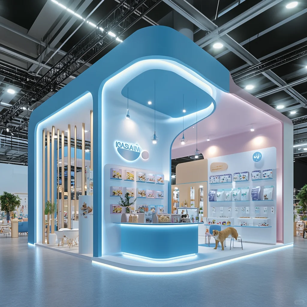 045｜挑战100天100套展台案例｜宠物用品展位