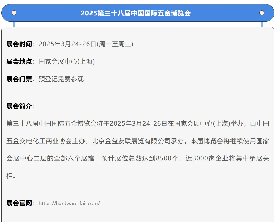 上海3月24-30日展会预告?有你想去的吗