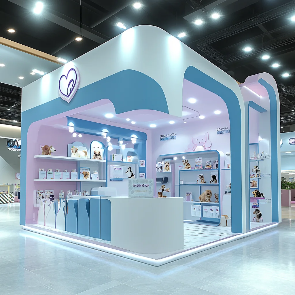 045｜挑战100天100套展台案例｜宠物用品展位