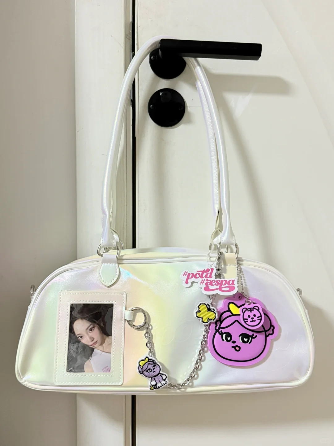 被aespa展会包包美晕了