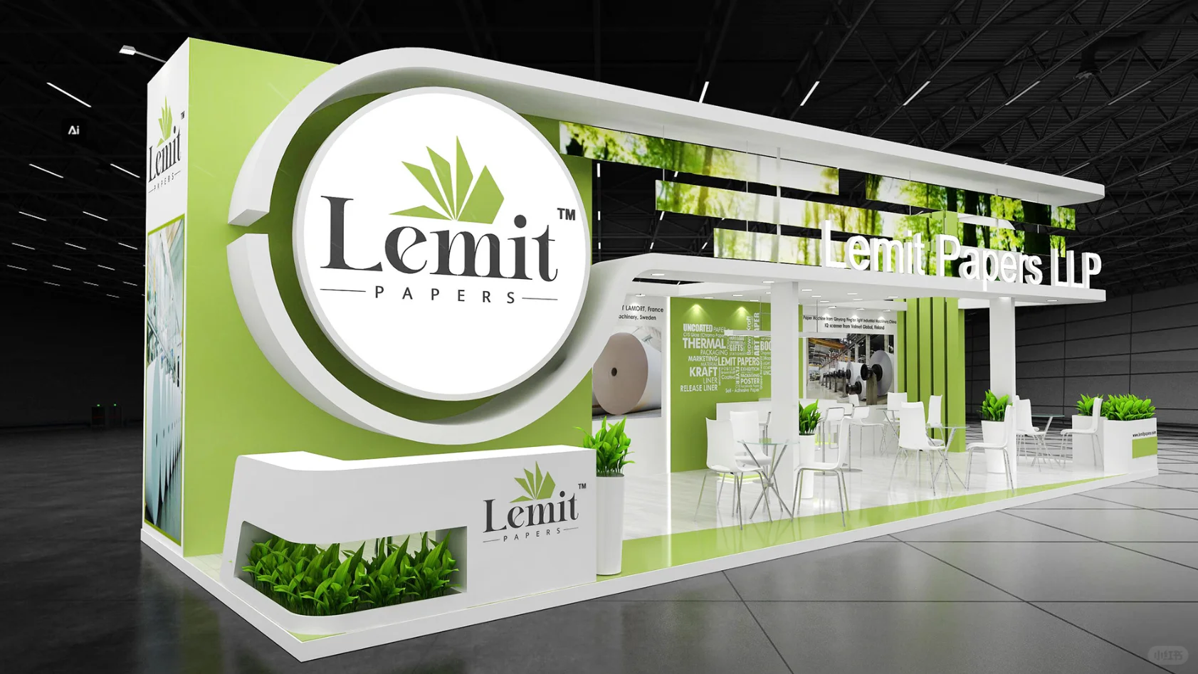 展会展台设计搭建 | 48㎡ 生活用纸展览会