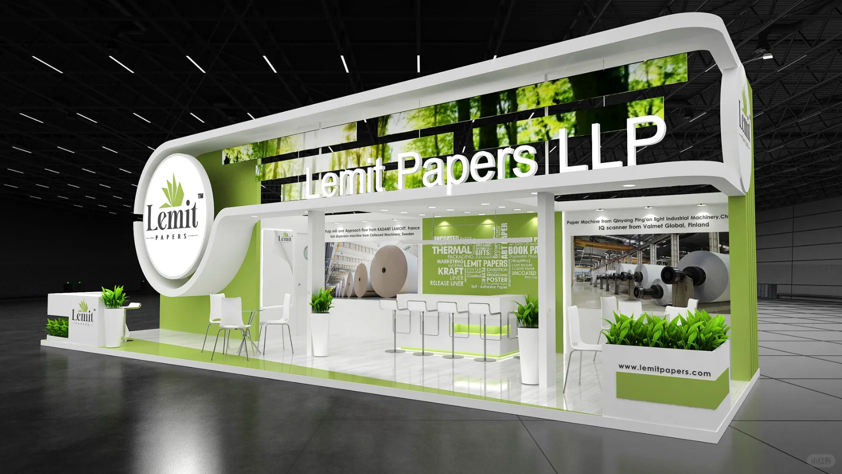 展会展台设计搭建 | 48㎡ 生活用纸展览会