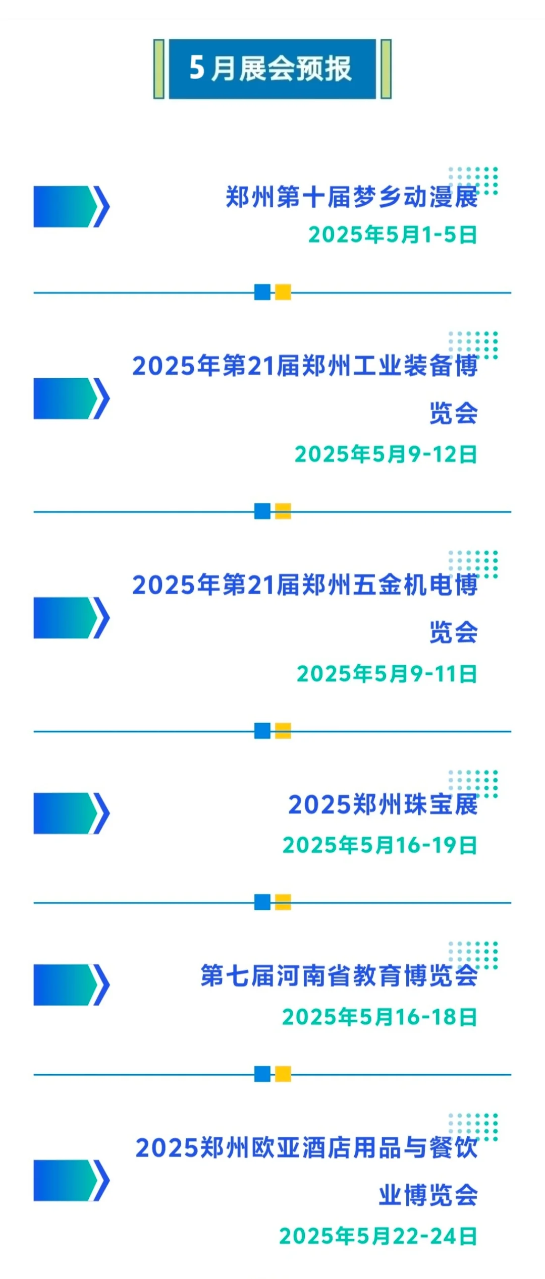 5?️份郑州国际会展中心展会预报