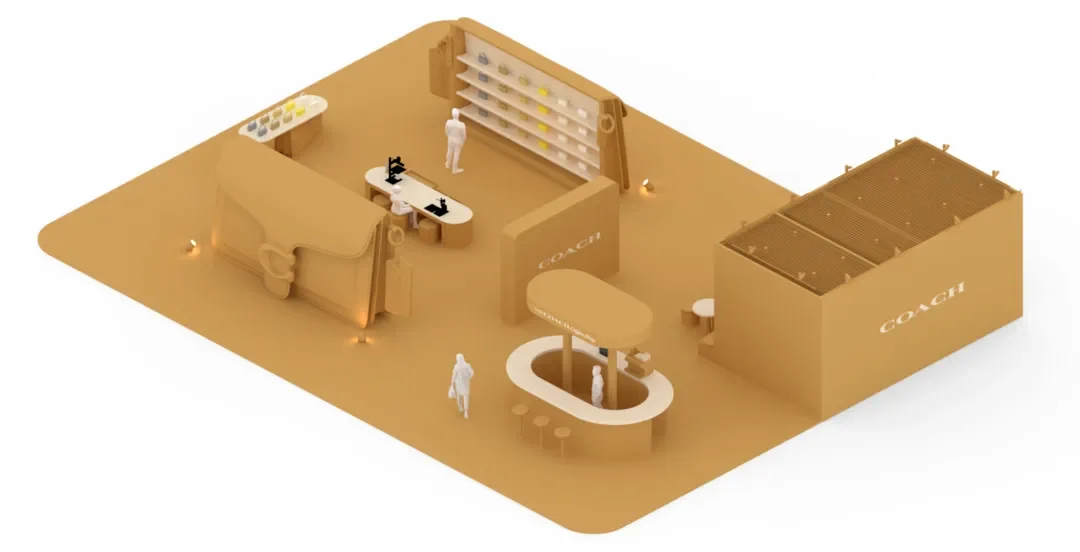 2024进博会的创意展台设计及实景图对比