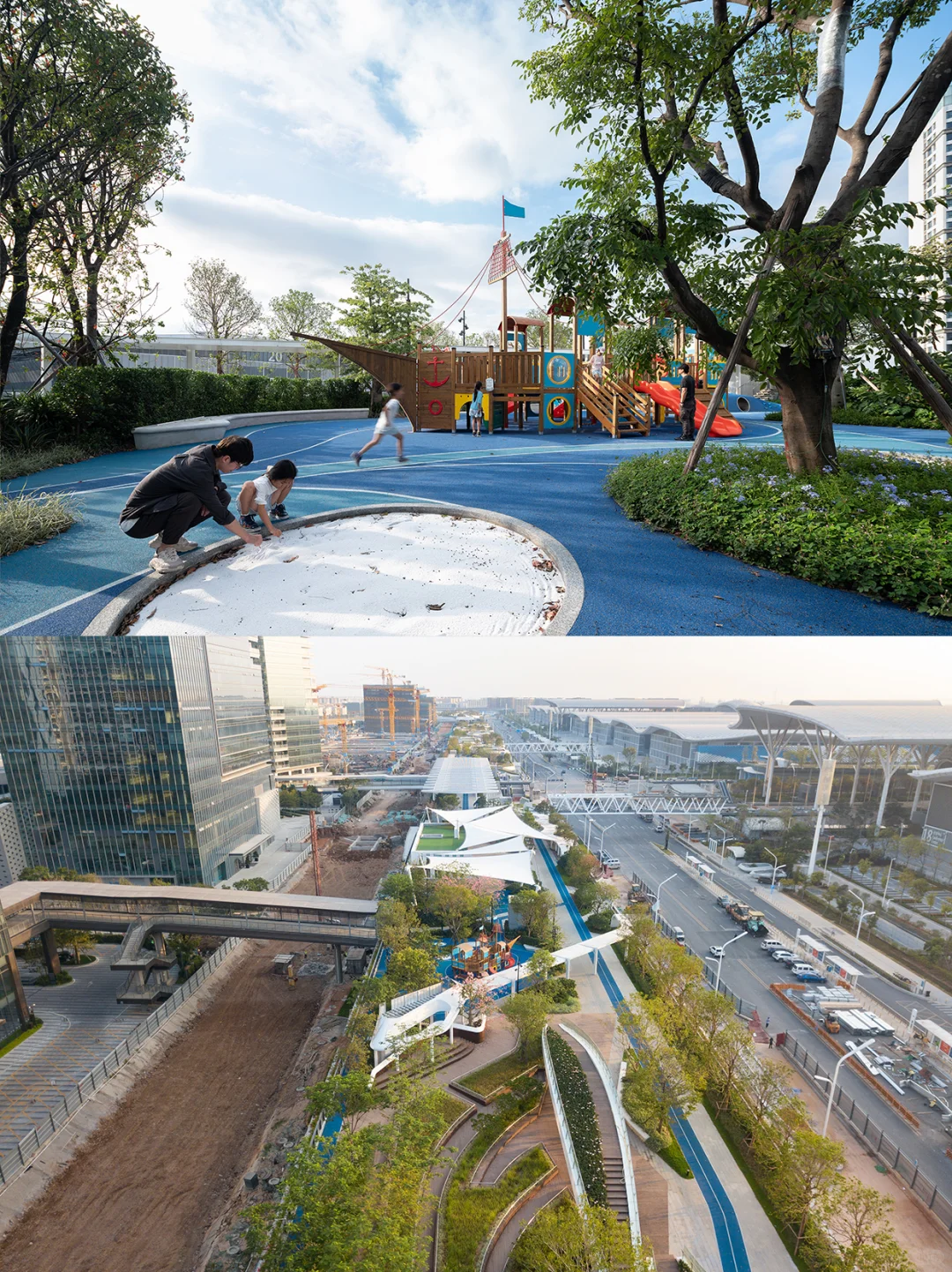 高复合的城市生活：深圳国际会展中心休闲带