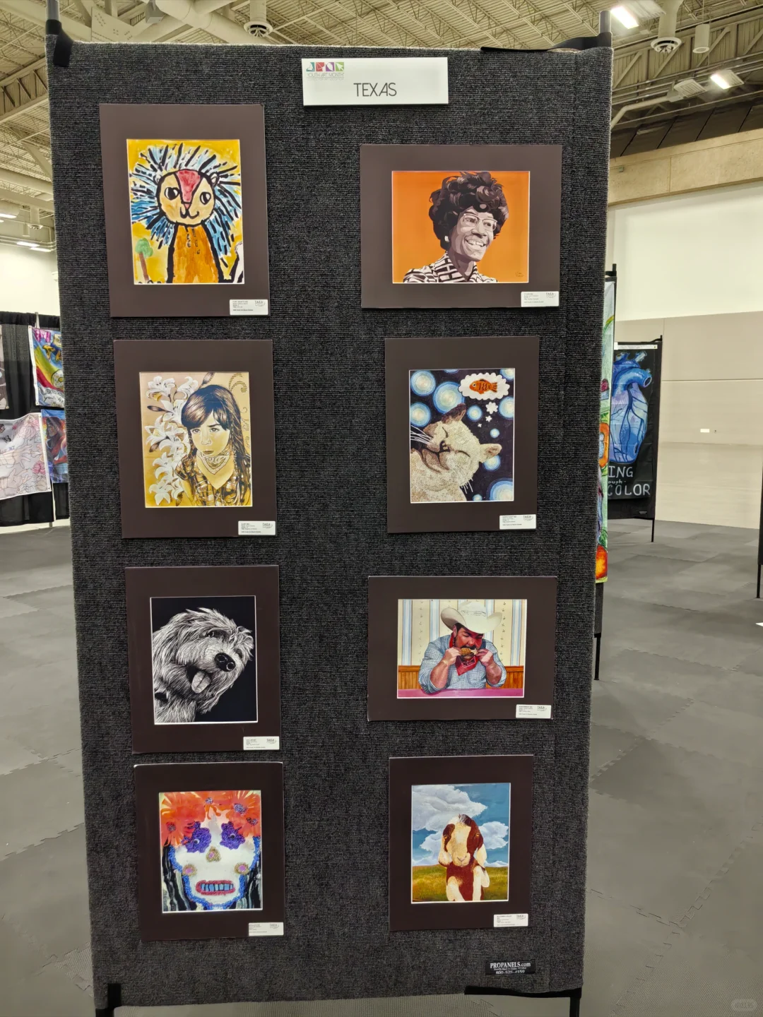 美国NAEA教育展会：学生绘画作品展