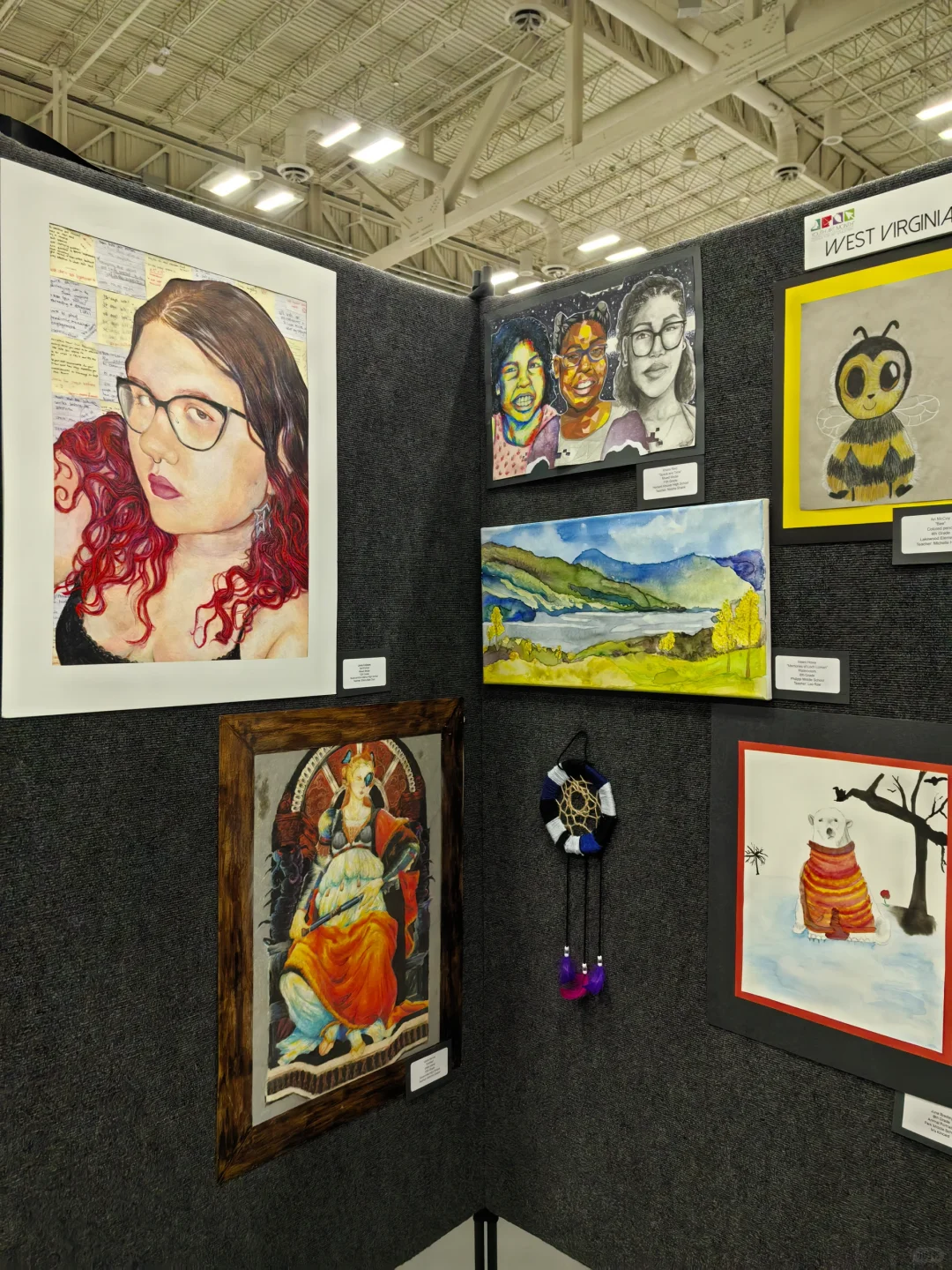 美国NAEA教育展会：学生绘画作品展