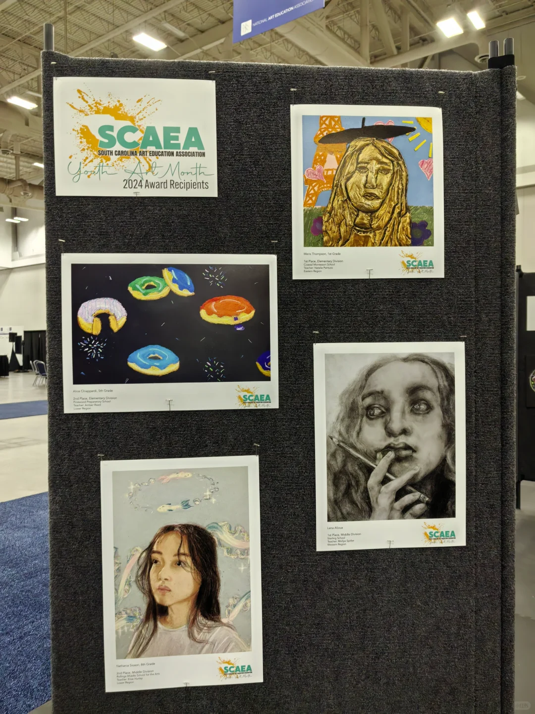 美国NAEA教育展会：学生绘画作品展