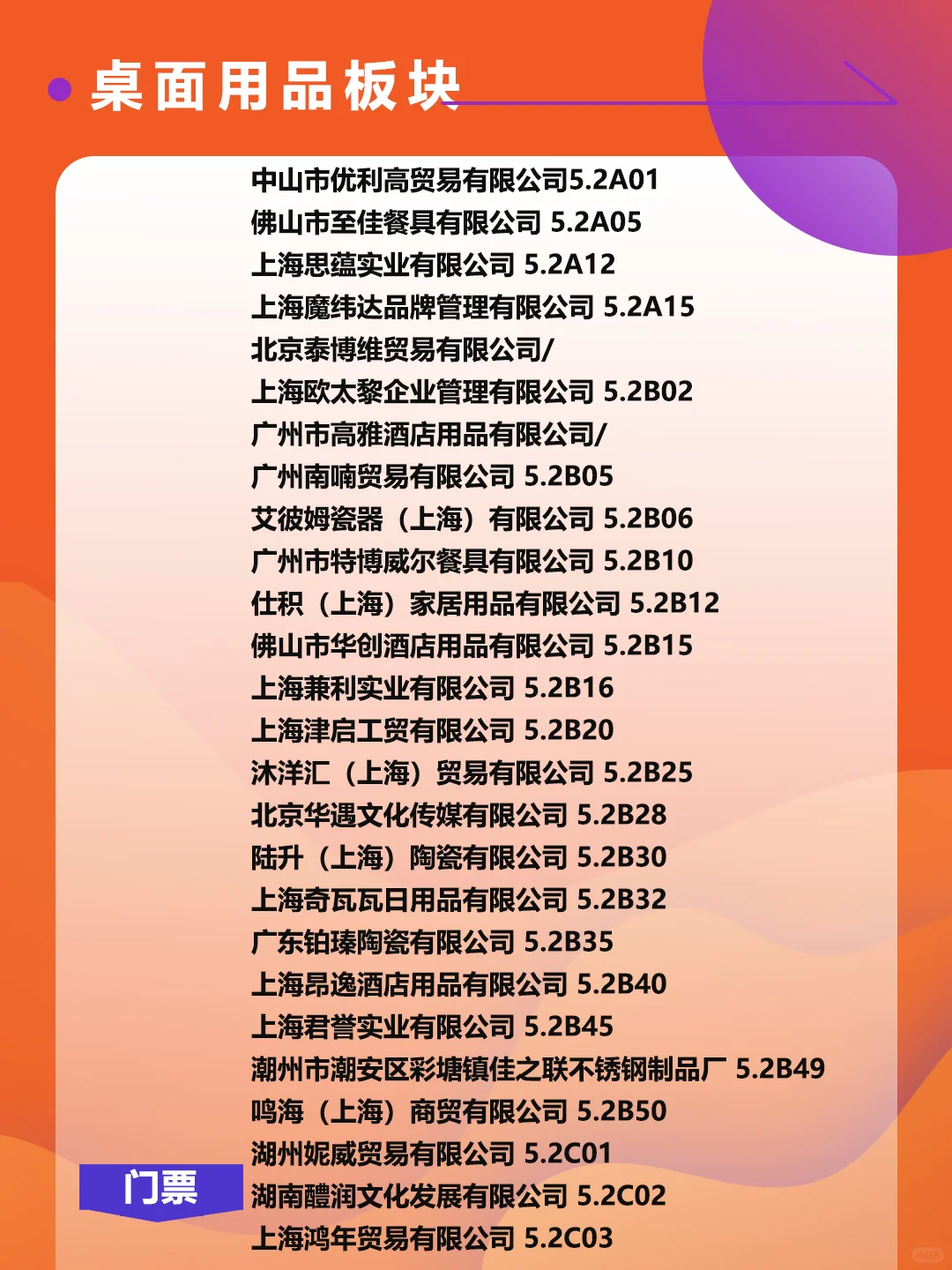 上海国际酒店及餐饮业博览会，展商名单