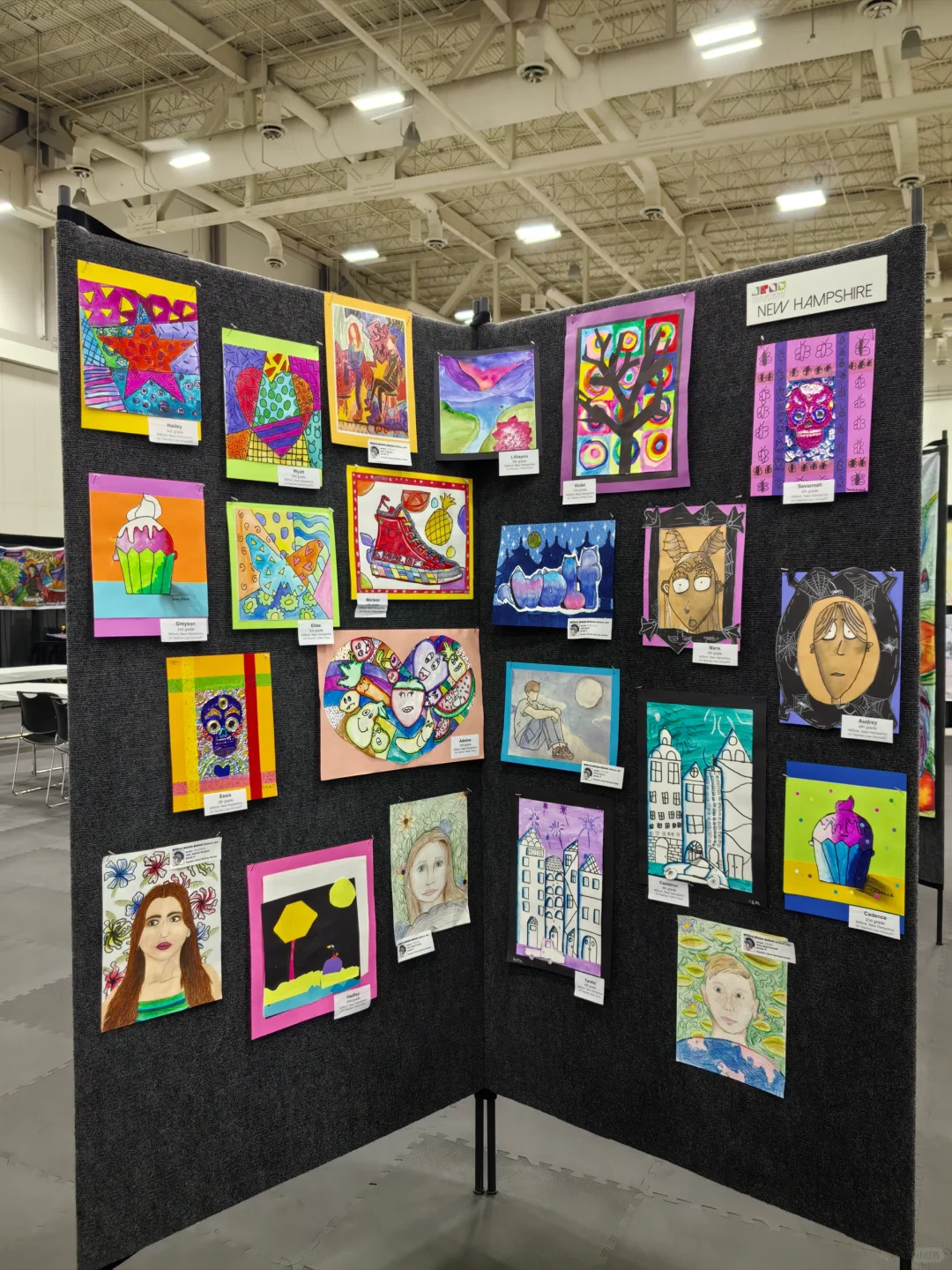 美国NAEA教育展会：学生绘画作品展