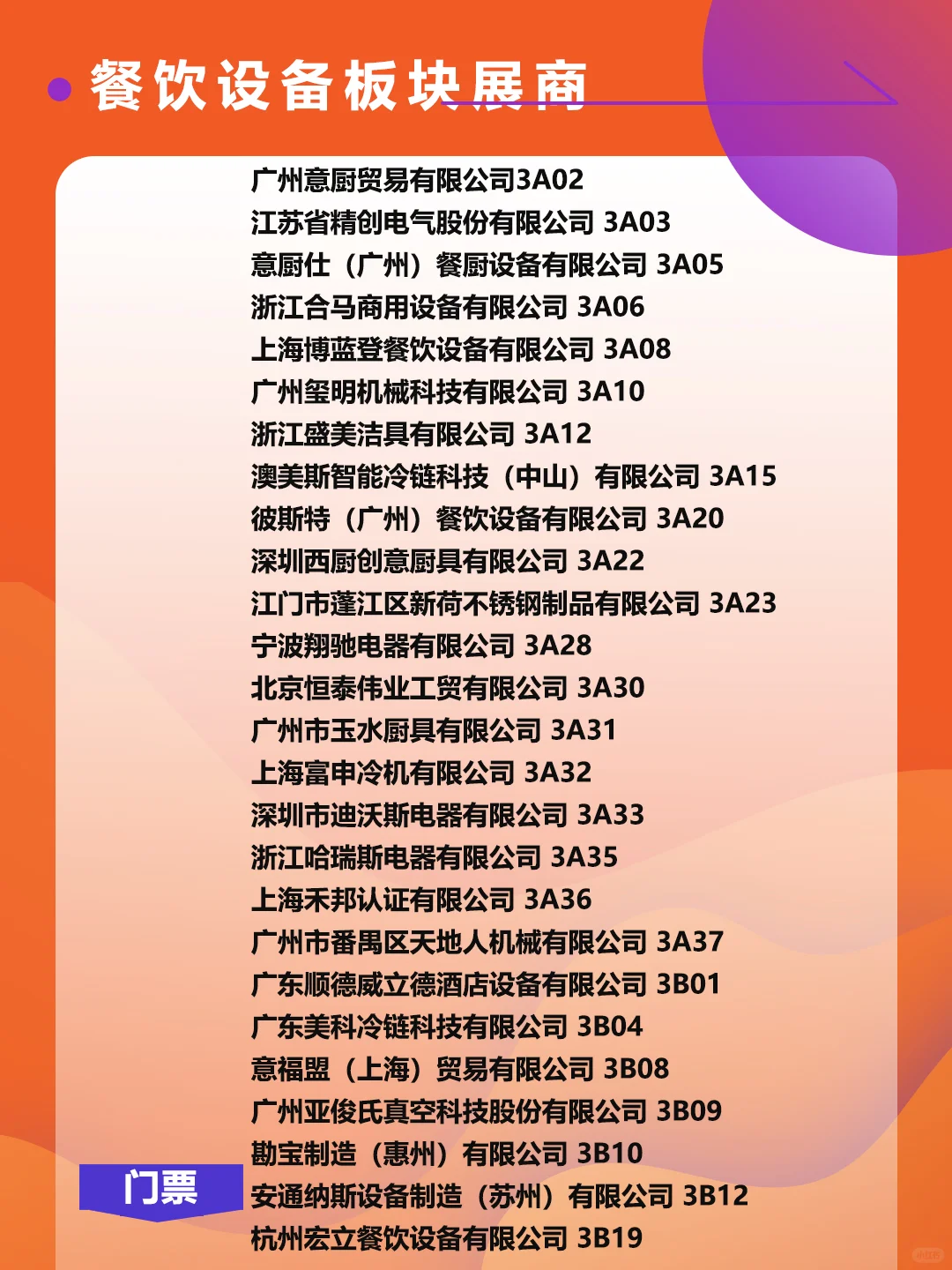 上海国际酒店及餐饮业博览会，展商名单