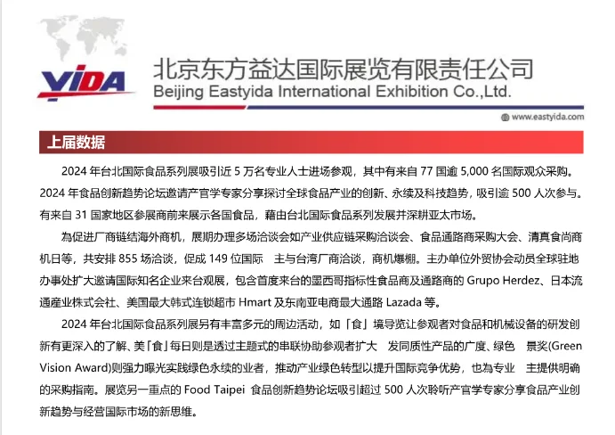 台湾国际食品展览会（FOOD TAIPEI）