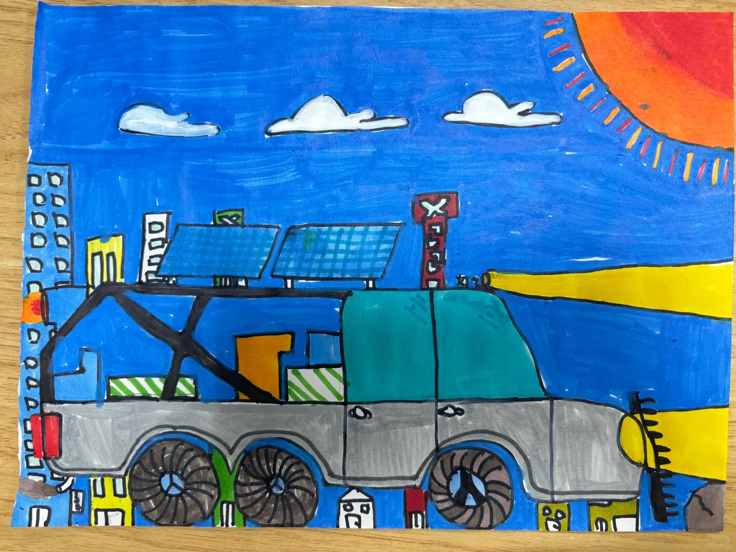 三年级美术下册—《汽车博览会》