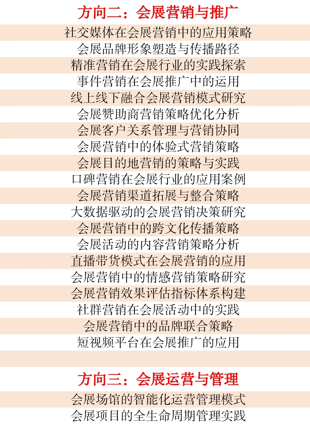 拜托?一定让会展经济与管理宝子们都刷到