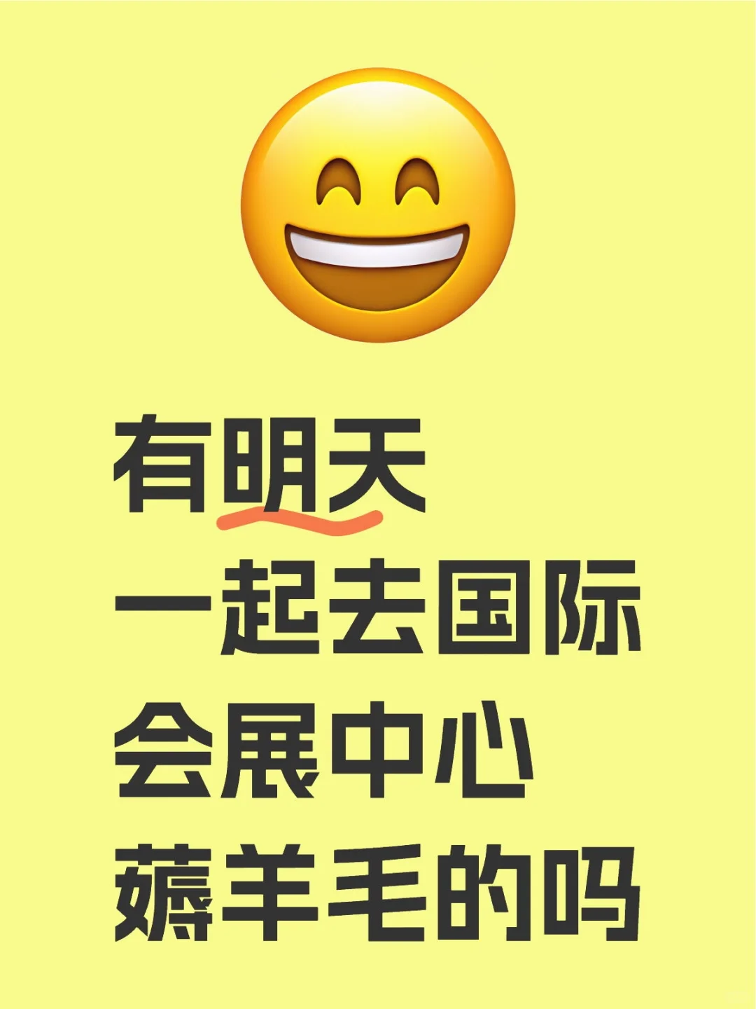 有明天一起去国际会展中心薅羊毛的吗