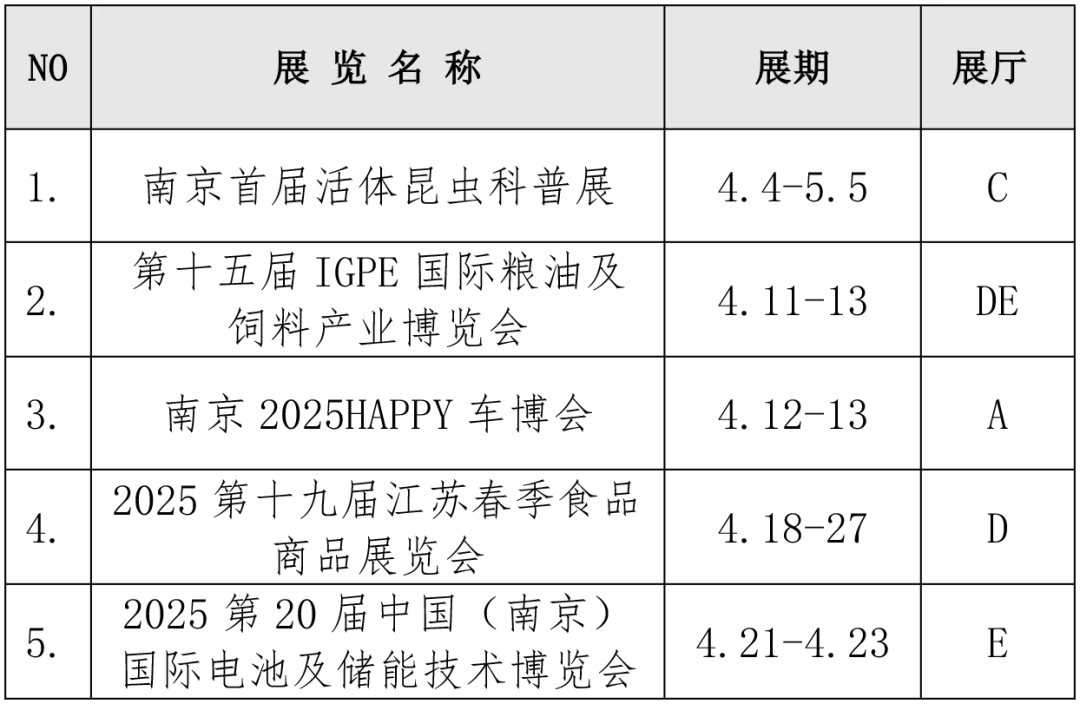 南京4月展会-南京国际展览中心