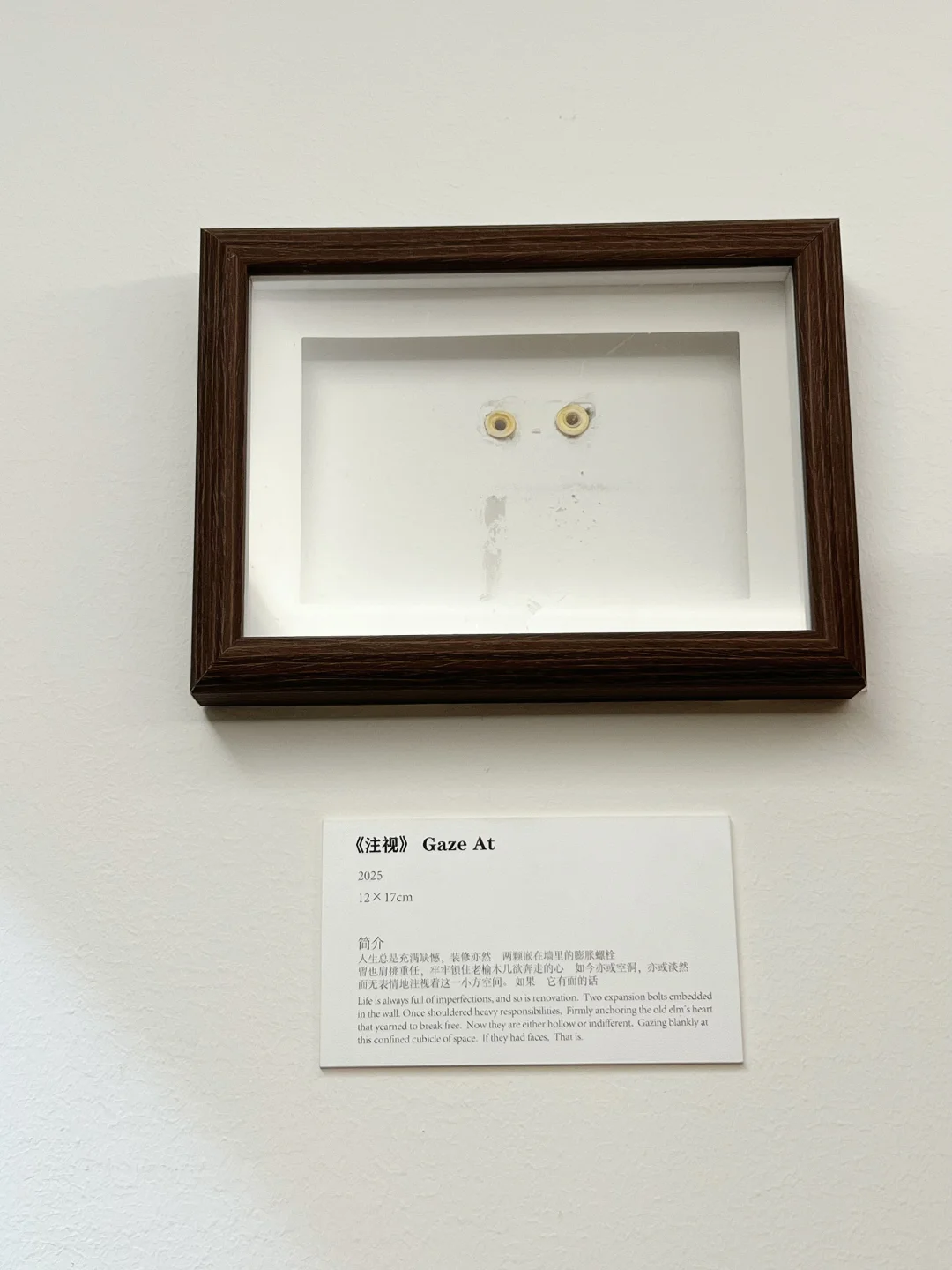 当我在墙上多打了两个眼后续…免费送展签啦