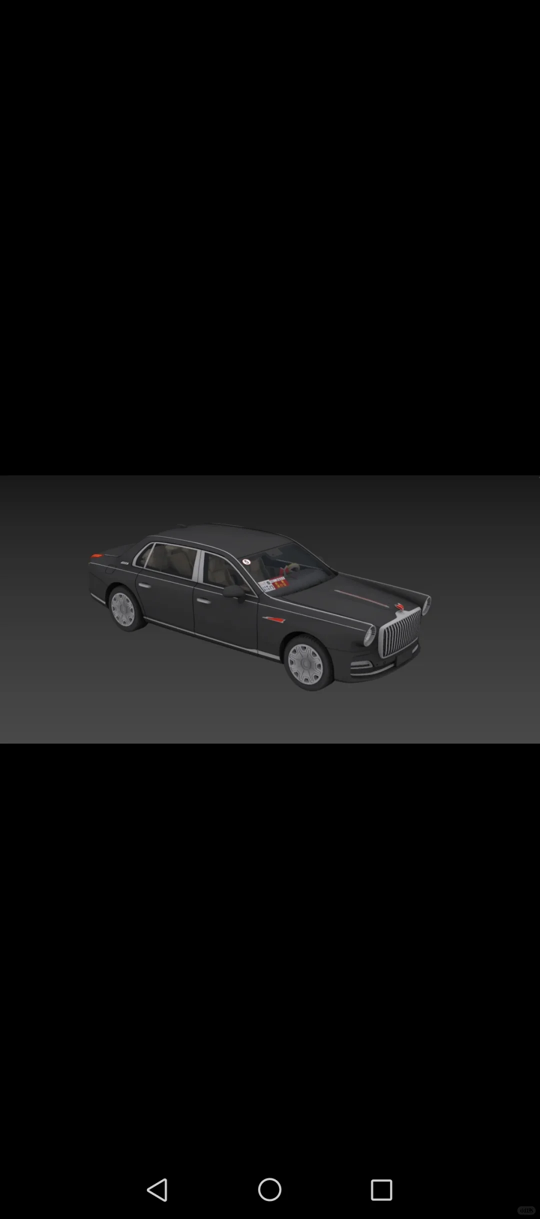 HEC展会红旗礼宾车模型