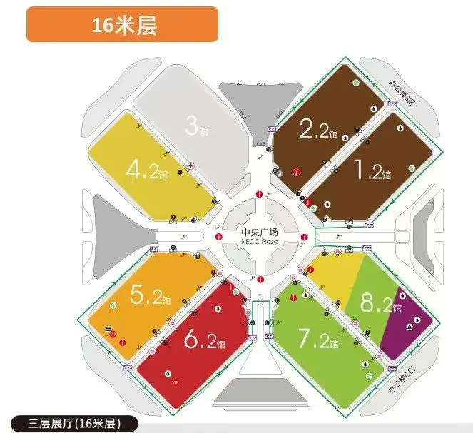 上海hotelex各个展馆摊位分布（自用版）