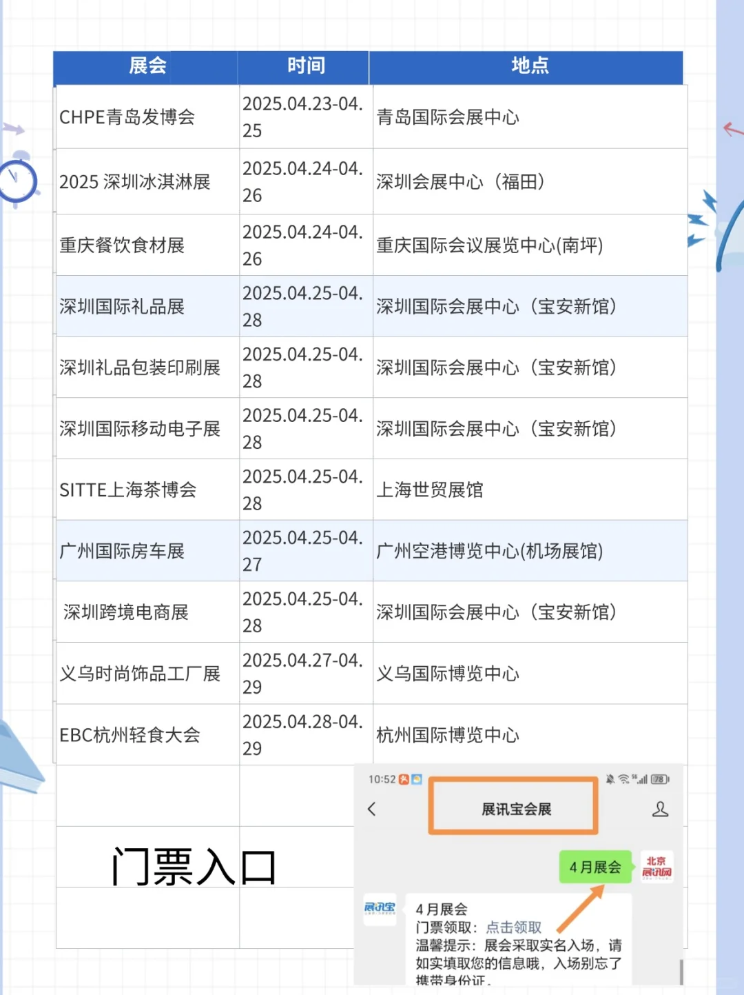 2025年4月展会预告来了,超多值得逛