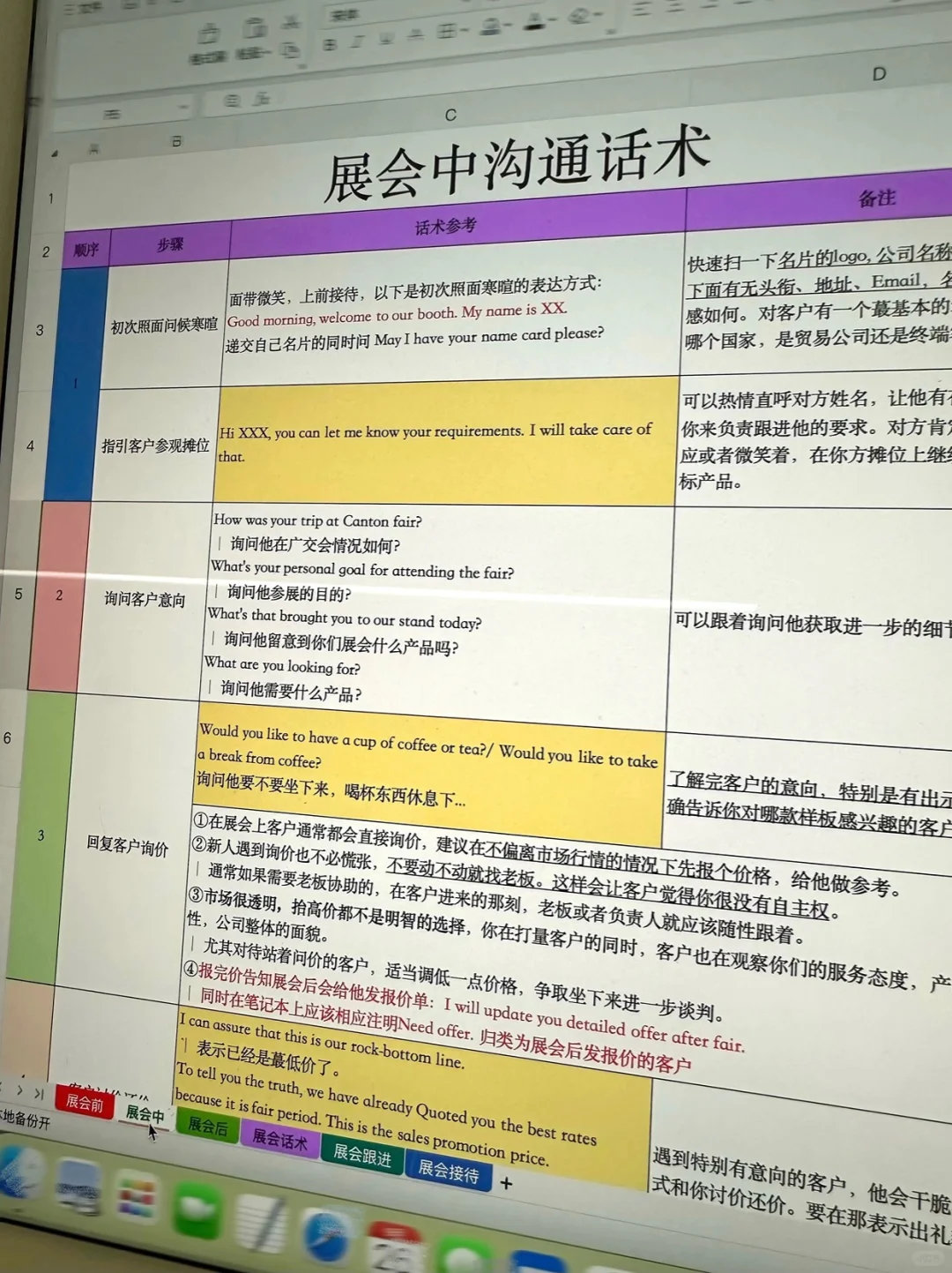 人生建议：外贸展会一定要多准备，能开大单