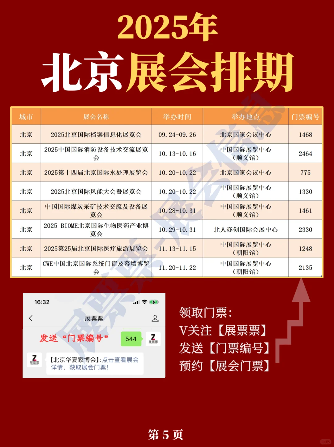 最新❗北京2025年展会排期表(更新版)