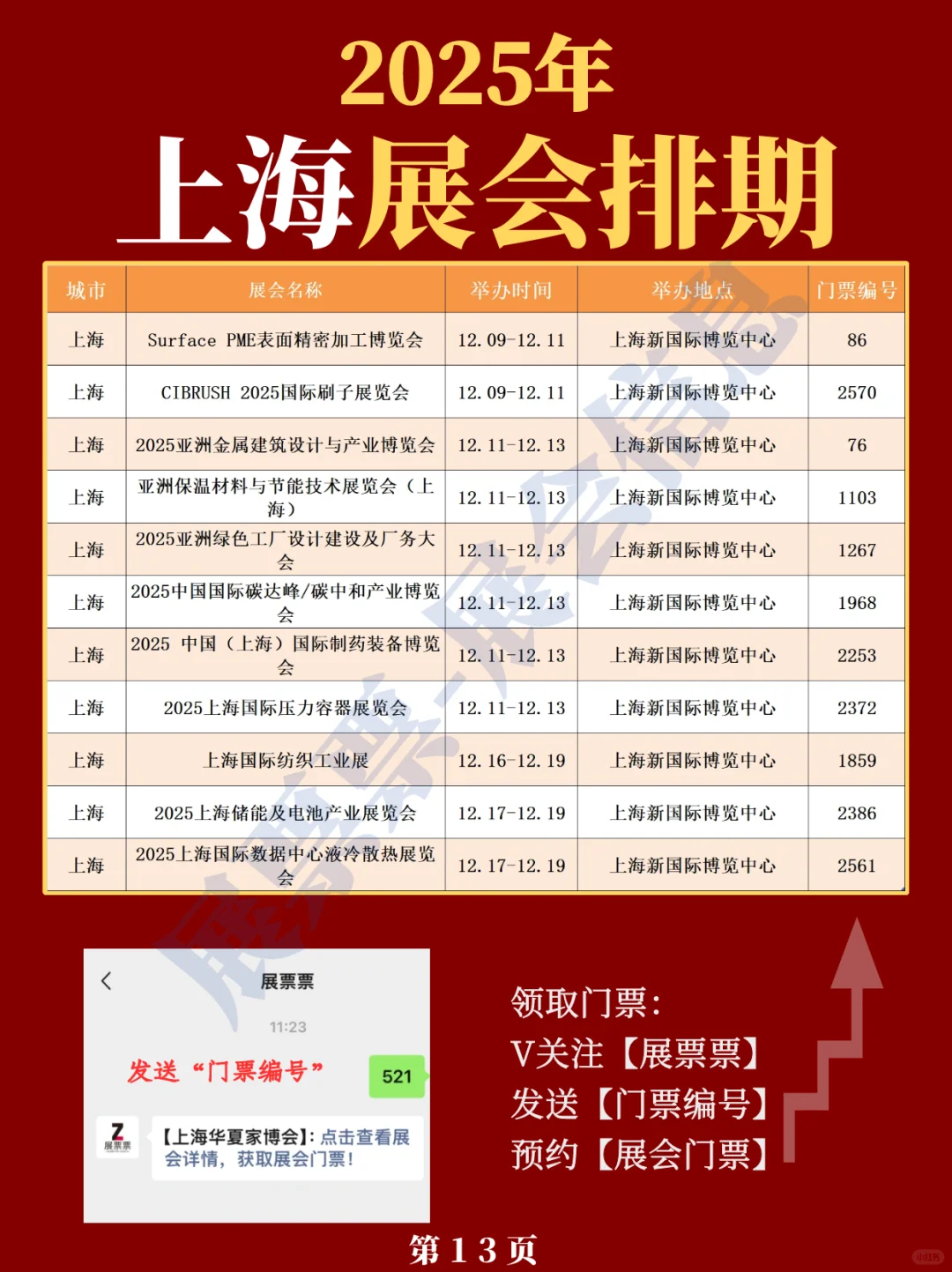 新❗上海2025年展会排期一览表（更新版）