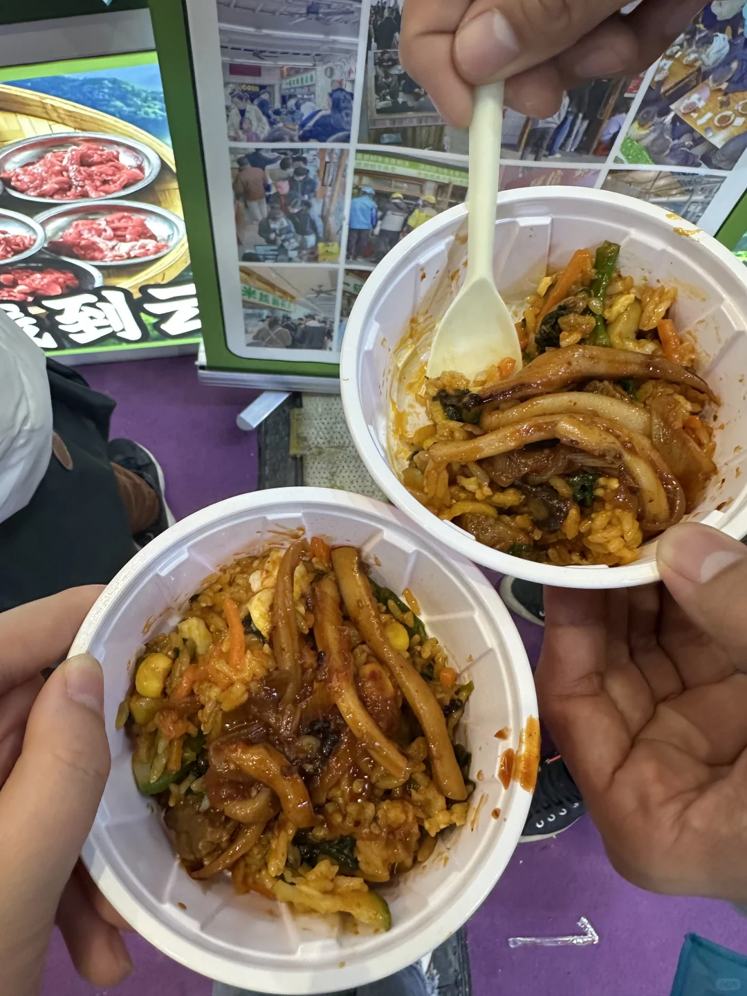 去餐饮博览会 纯吃反正饱了