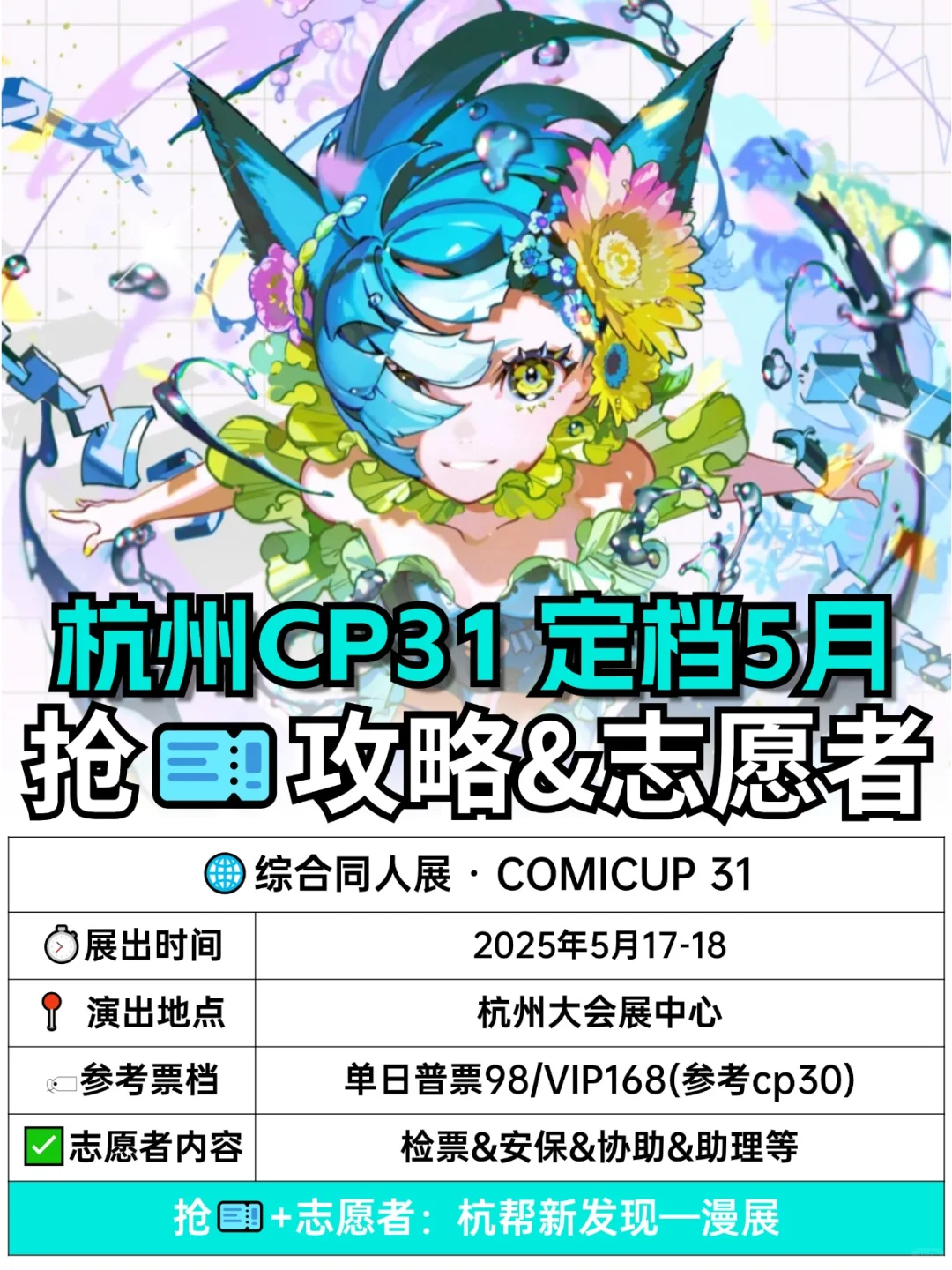 杭州cp31已定档！！抢票攻略收好?