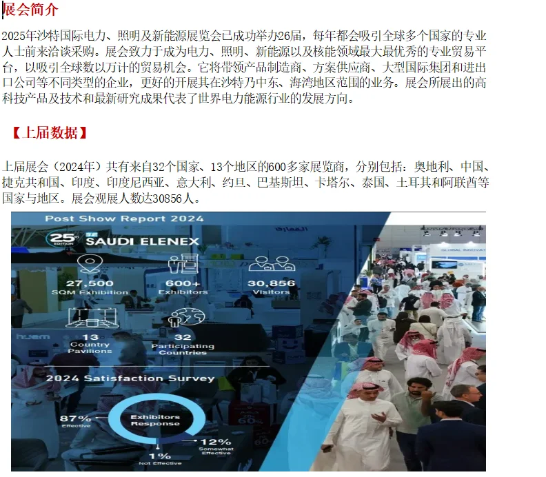 2025年沙特国际电力、照明及新能源展览会
