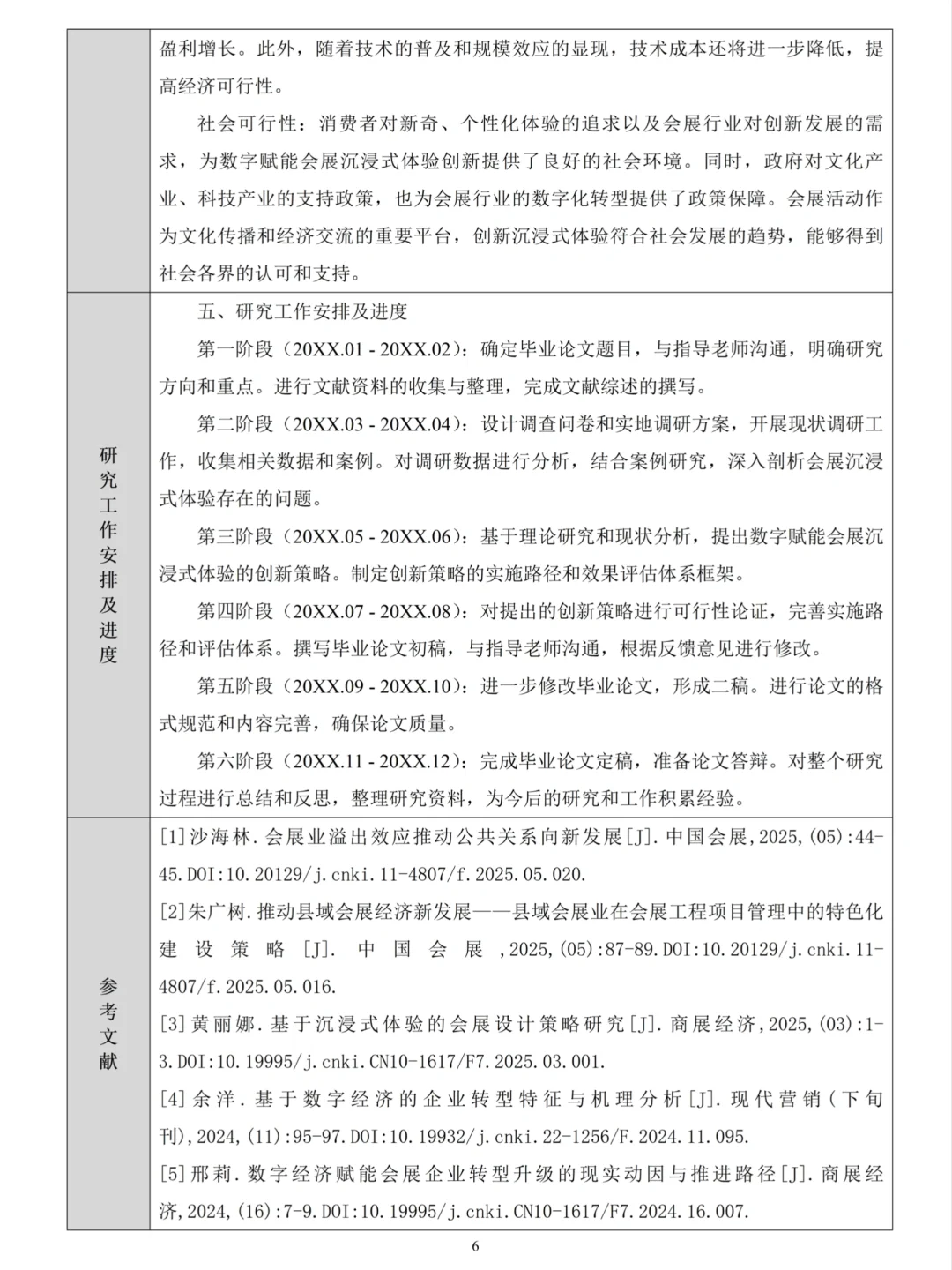 会展策划与管理专业开题报告抄啦??