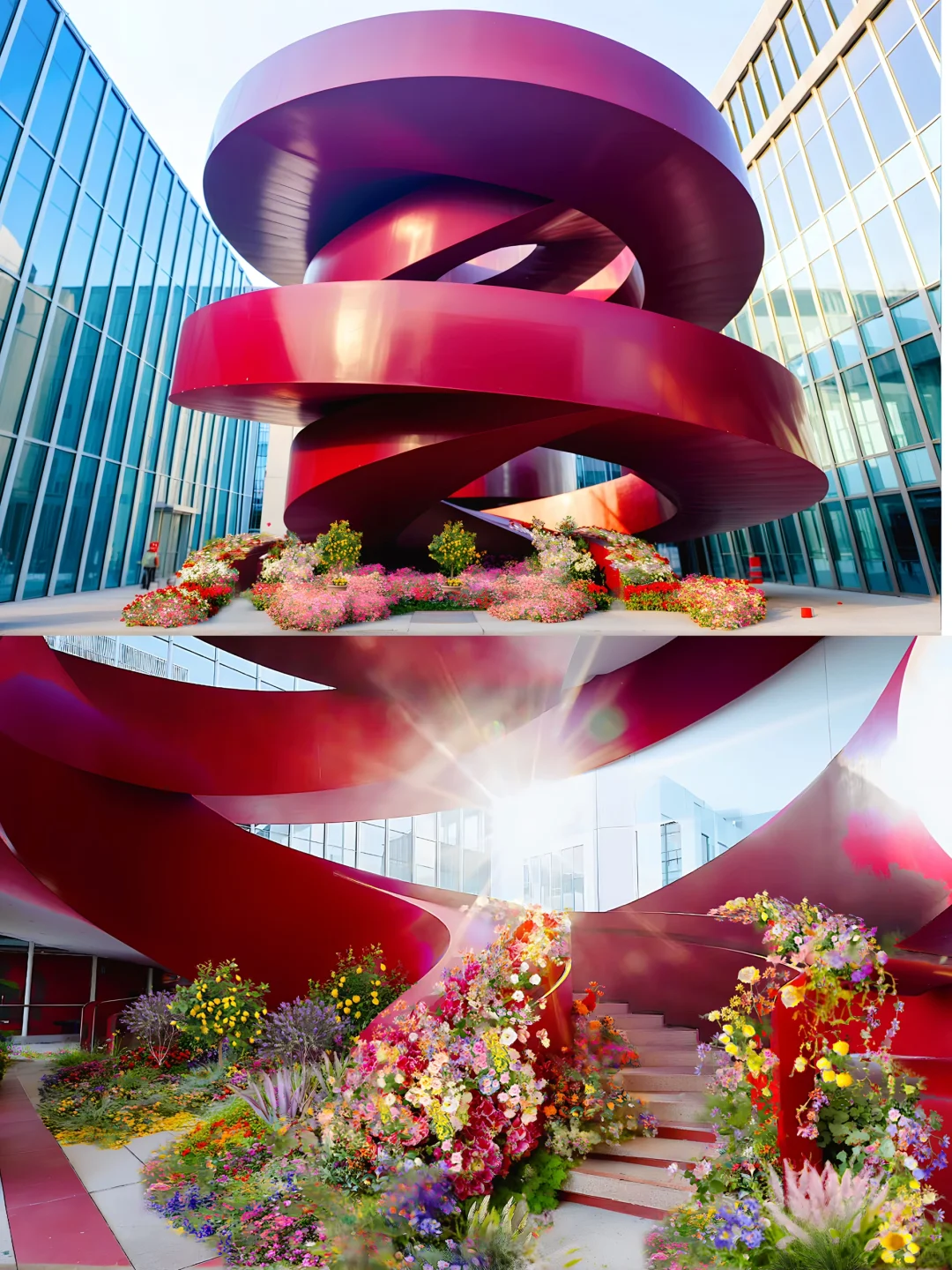 绝美❗️❗️上海前滩滨江限时花路