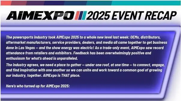 【盈拓展览】美国拉斯维加斯摩托车展览会