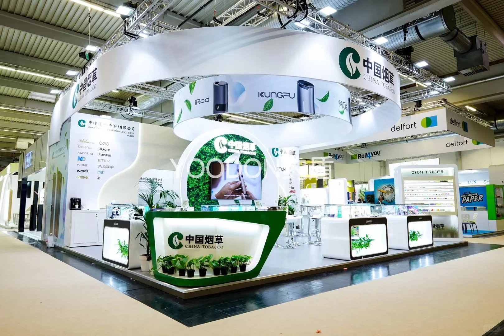 德国烟草展台搭建:中国烟草NO.1?